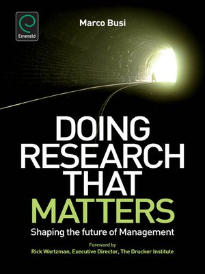 cover image of Doing Research That Matters